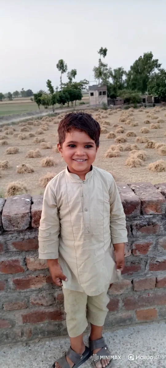 Boy Prepares to Speak in Peaceful Rural Setting – AI Generated Video | Hailuo AI