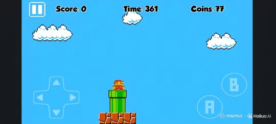 Classic 8-Bit Game: Plumber's Leap on Pipe – AI Generated Video | Hailuo AI