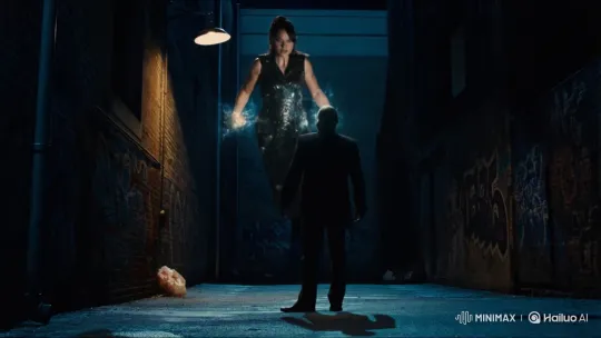 Mysterious Figure Annihilates Thief with Mid-Air Energy Blast – AI Generated Video | Hailuo AI