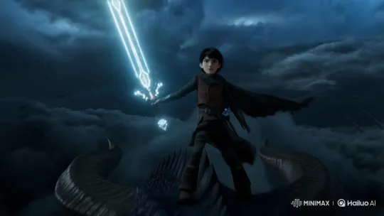 Epic Fantasy: Warrior Triumphs on Dragon's Back – AI Generated Video | Hailuo AI