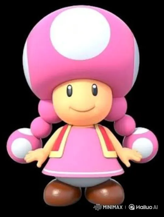 Toadette Fleeing from Ghosts in a Dark Scene – AI Generated Video | Hailuo AI