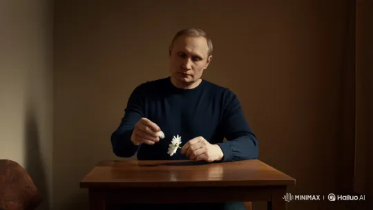 Putin's Solitude: From Contemplation to Silent Tears – AI Generated Video | Hailuo AI