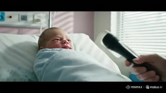 Baby Speaks Italian After Birth – AI Generated Video | Hailuo AI