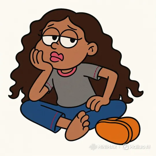 Bored Cartoon Girl Shows Restlessness – AI Generated Video | Hailuo AI