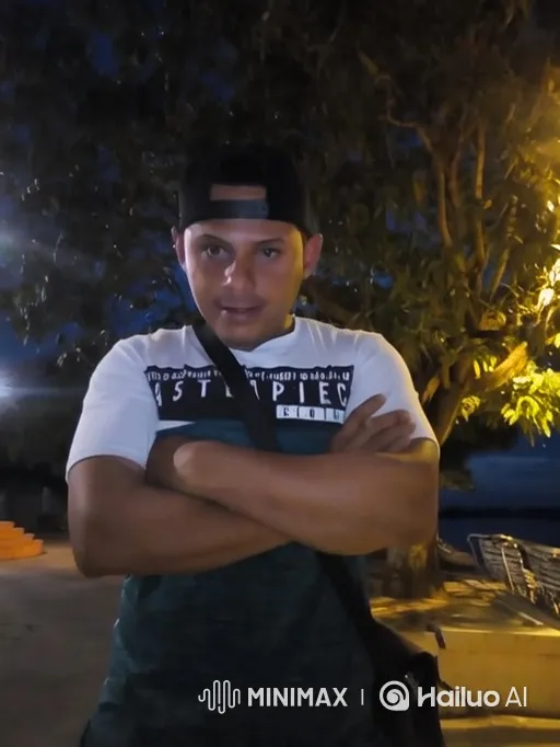 Man Prepares to Depart in Pickup Truck at Night – AI Generated Video | Hailuo AI