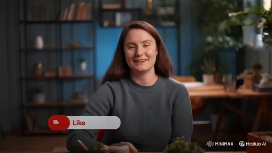 Home Studio: Call to Action for YouTube Likes and Subscriptions – AI Generated Video | Hailuo AI