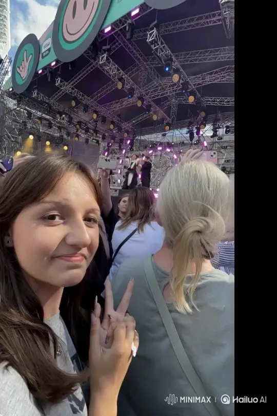 Girl Meets Musician Yuri Muzychenko at Theatre – AI Generated Video | Hailuo AI