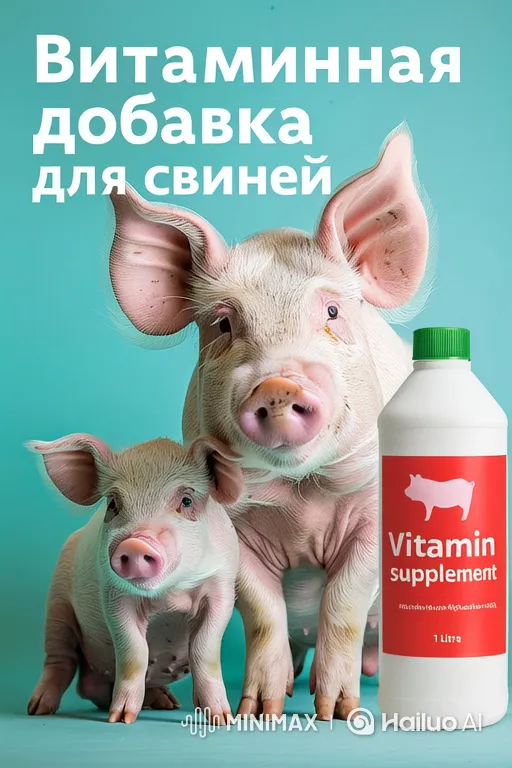 Pigs Curiously Sniff Camera Near Vitamin Bottle – AI Generated Video | Hailuo AI